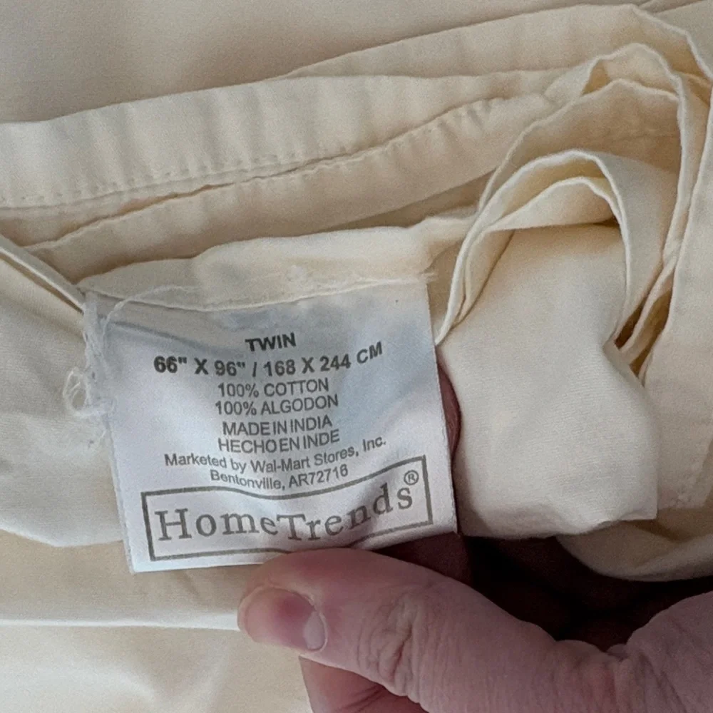 Solid Fabric Twin Bed Top Sheet Options (price is for one)